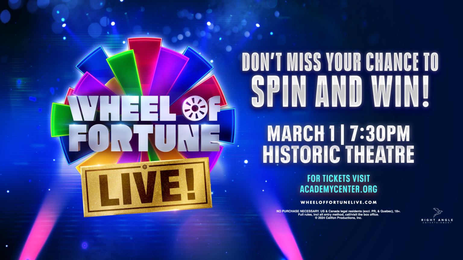 Wheel of Fortune LIVE! - Academy Center of the Arts